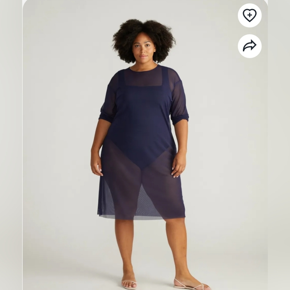 Universal Standard Thames Fog Dress Classic Navy Size Small (Women's 14/16)